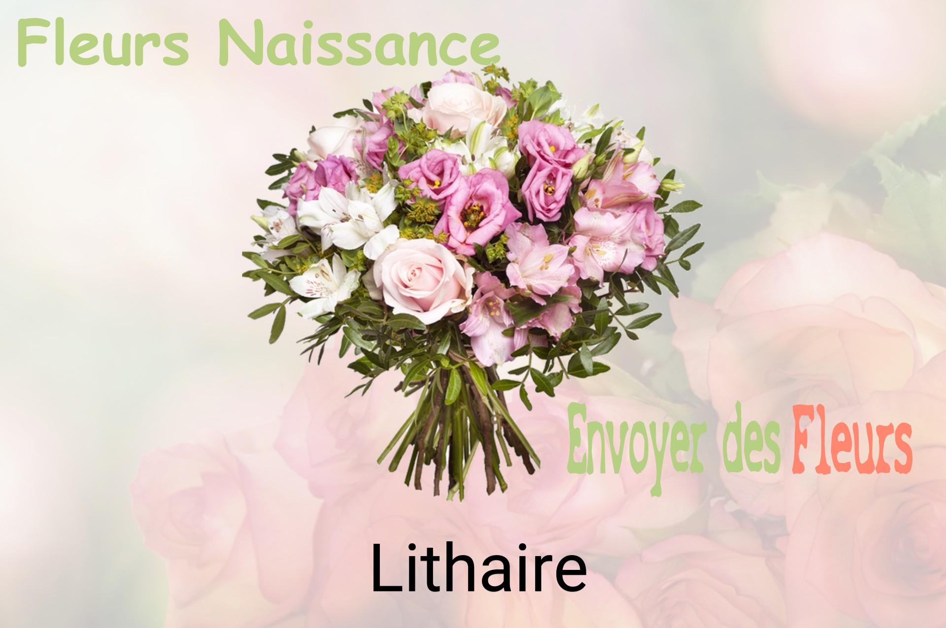 Bouquet de fleurs de naissance livré à Lithaire